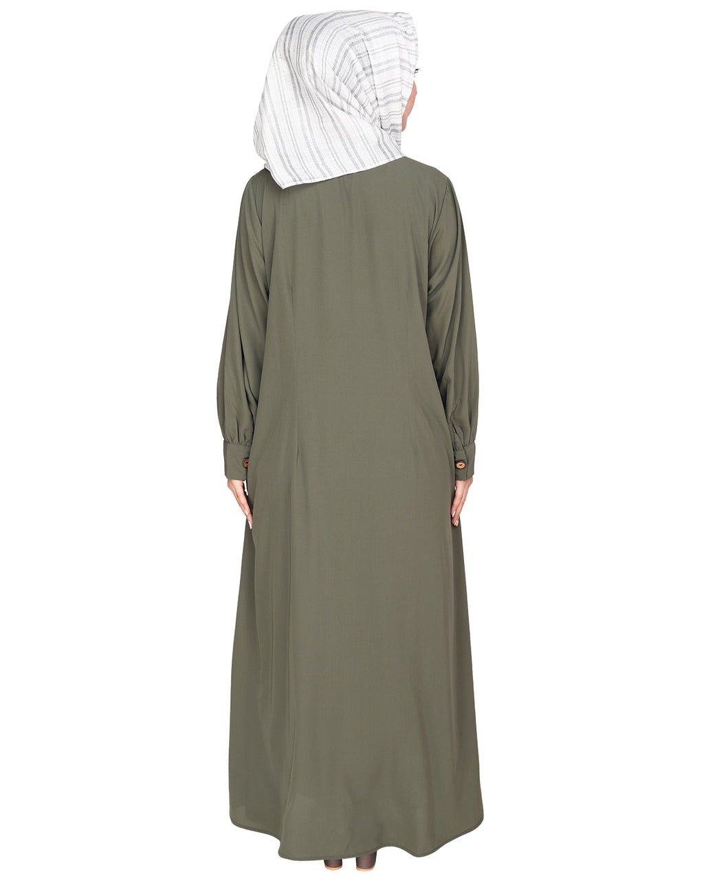 Flowy and Elegant Pintuck Abaya Dead Mint