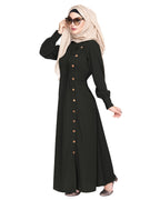 Flowy and Elegant Pintuck Abaya Olive