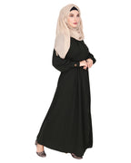 Flowy and Elegant Pintuck Abaya Olive