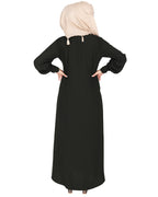 Flowy and Elegant Pintuck Abaya Olive