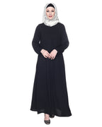 Sleek And Simple Abaya With Pintuck Detailing