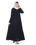 Sleek And Simple Abaya With Pintuck Detailing
