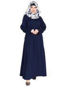 Sleek And Simple Abaya With Pintuck Detailing Black