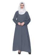 Sleek And Simple Abaya With Pintuck Detailing