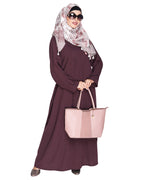 Sleek And Simple Abaya With Pintuck Detailing Grey
