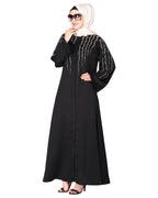 Luxurious Designer Khimar and Skirt Jilbab Set Black