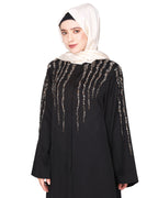 Luxurious Designer Khimar and Skirt Jilbab Set Black