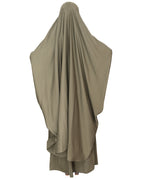 Luxurious Designer Khimar and Skirt Jilbab Set Dead Mint