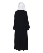 Enchanting Abaya With Sparkling Hand-Embroidered Sleeves Black