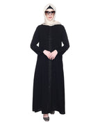 Glittering Loops Abaya Black