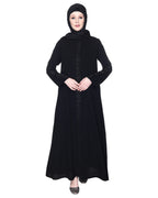 Glittering Loops Abaya Black