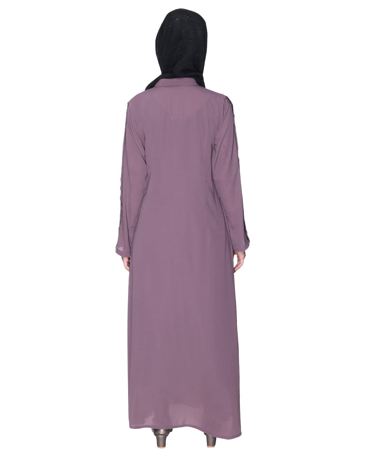 Glittering Loops Abaya Purple