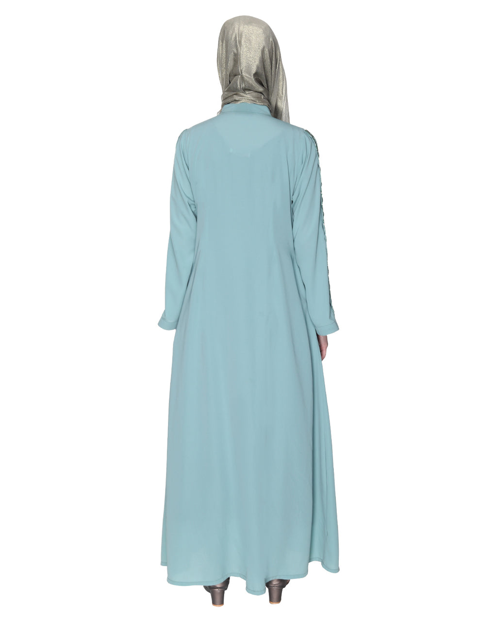 Glittering Loops Abaya Sage Green