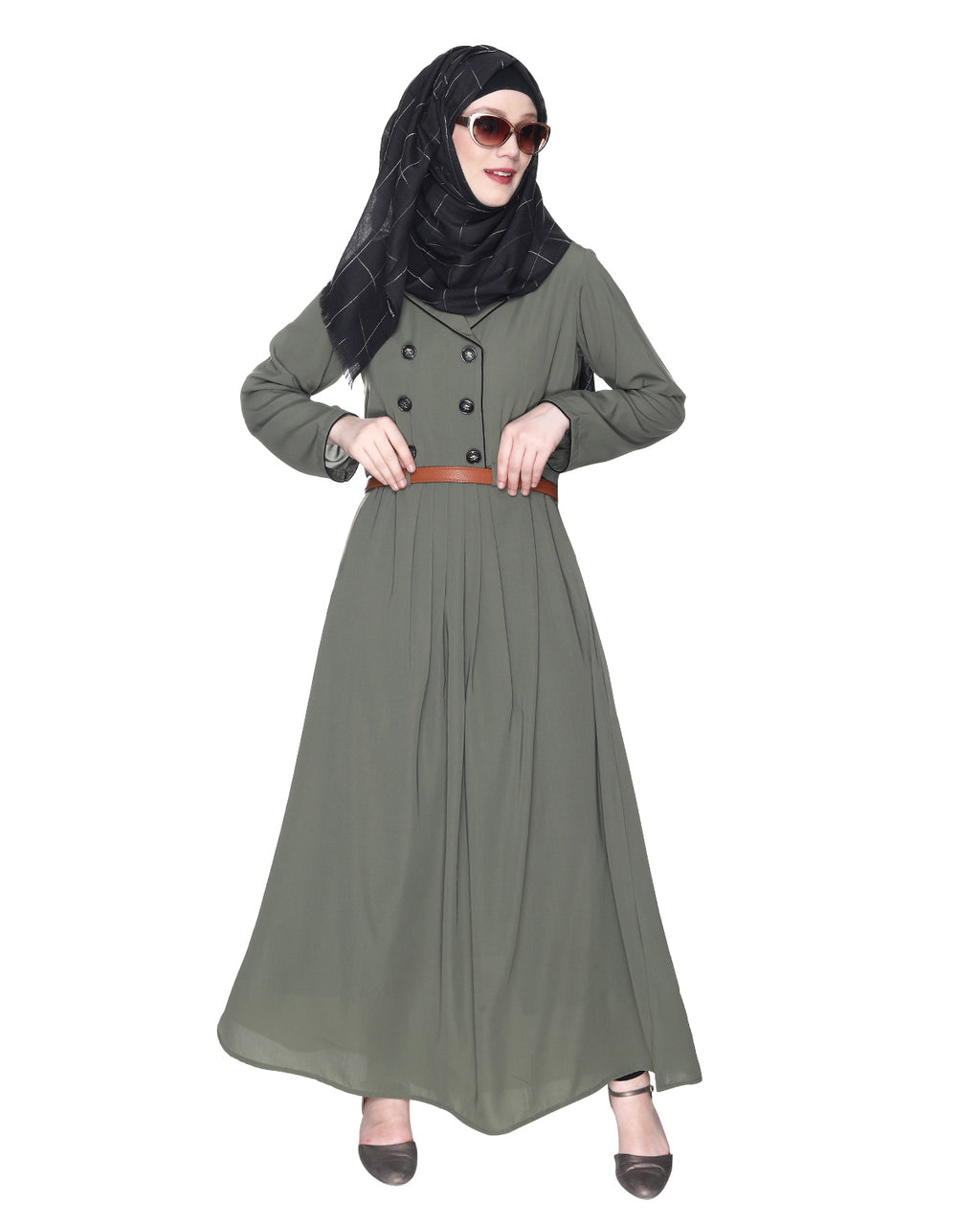 Dead Mint Coat Style Abaya Dead Mint