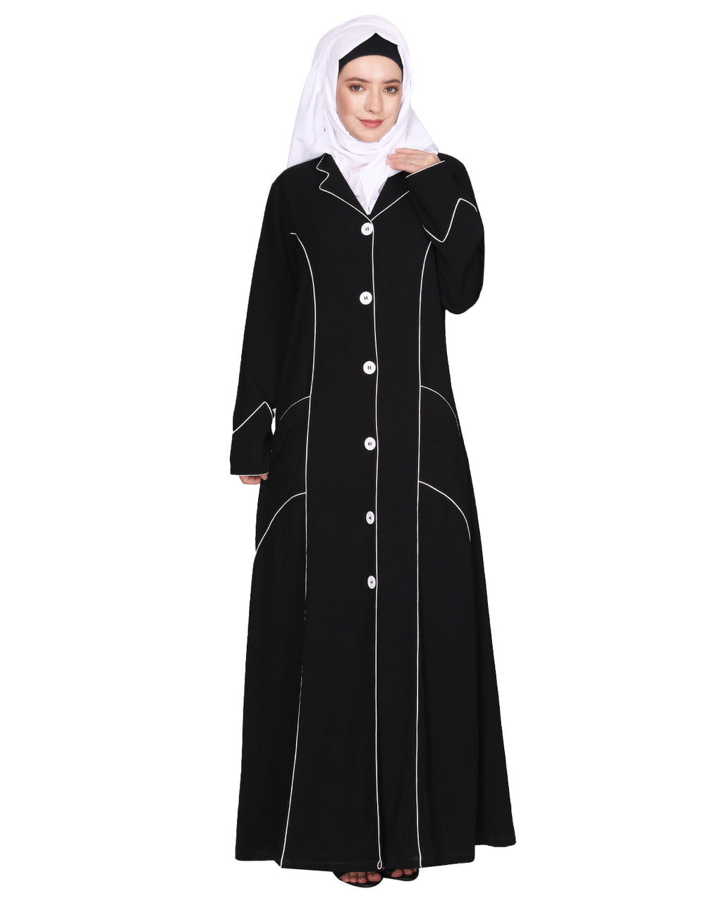 Smart formal professional's Abaya Black