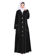 Smart formal professional's Abaya Black