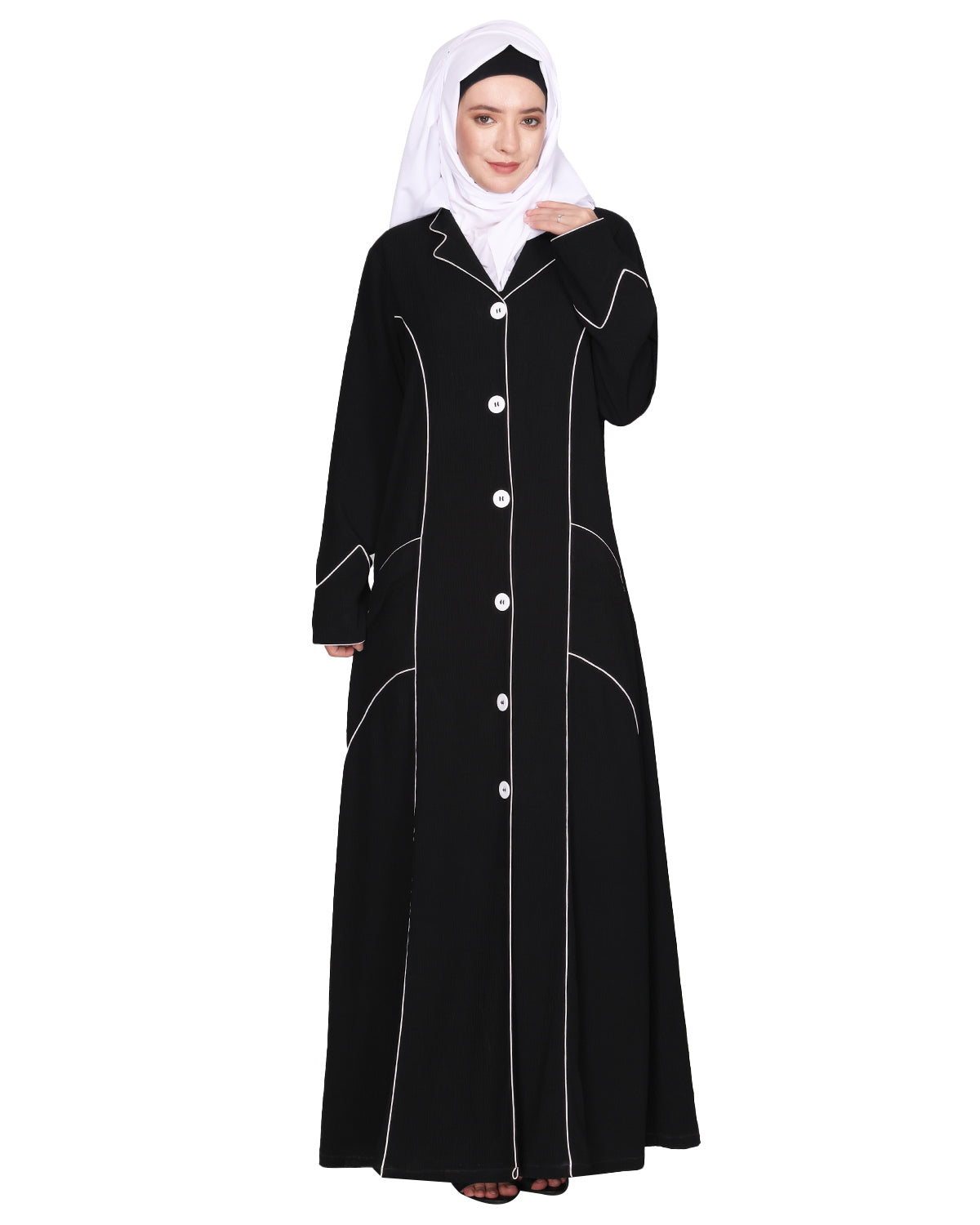 Smart formal professional's Abaya Black