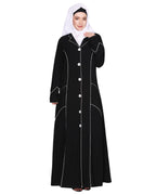 Smart formal professional's Abaya Black