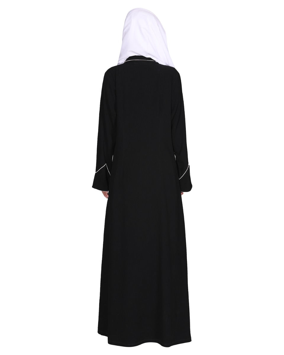 Smart formal professional's Abaya Black
