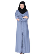 Casual Gown style Abaya Teal Blue