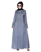 Stems & Leaves heavy embroidered dubai Style Abaya
