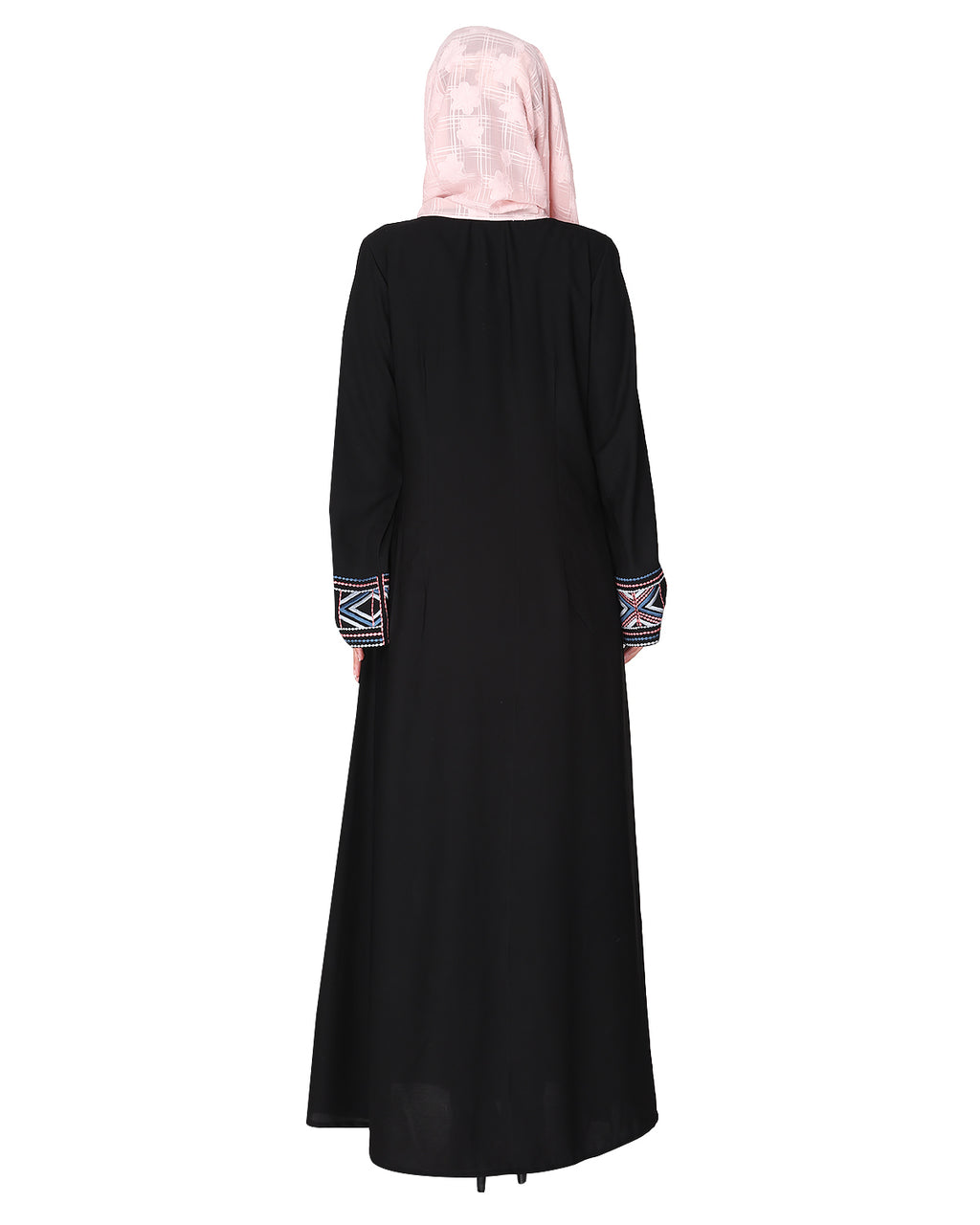 A pretty smooth flowing Bohemian Bell Sleeves abaya Black