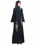 Beautiful Hand Embroidered Abaya Black