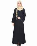 Beautiful Embroidered Abaya Black
