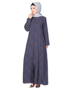 Sparkling Swarovski Crystal Stone Work abaya Dark Grey