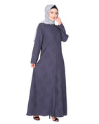 Sparkling Swarovski Crystal Stone Work abaya Dark Grey