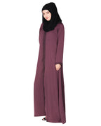 sparkling design Swarovski Crystal Stone Work abaya Purple XS