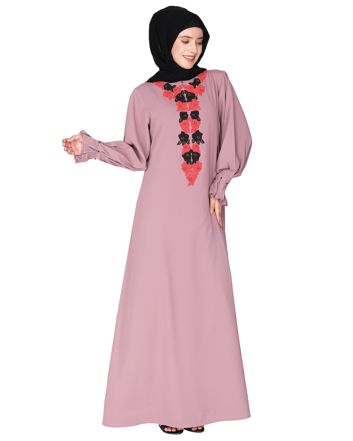 Trendy with Stylish Beaded roses Onion Pink