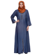Dark Blue Denim Abaya