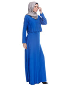 Cobalt Blue Trendy Abaya