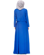Cobalt Blue Trendy Abaya