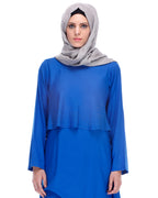 Cobalt Blue Trendy Abaya