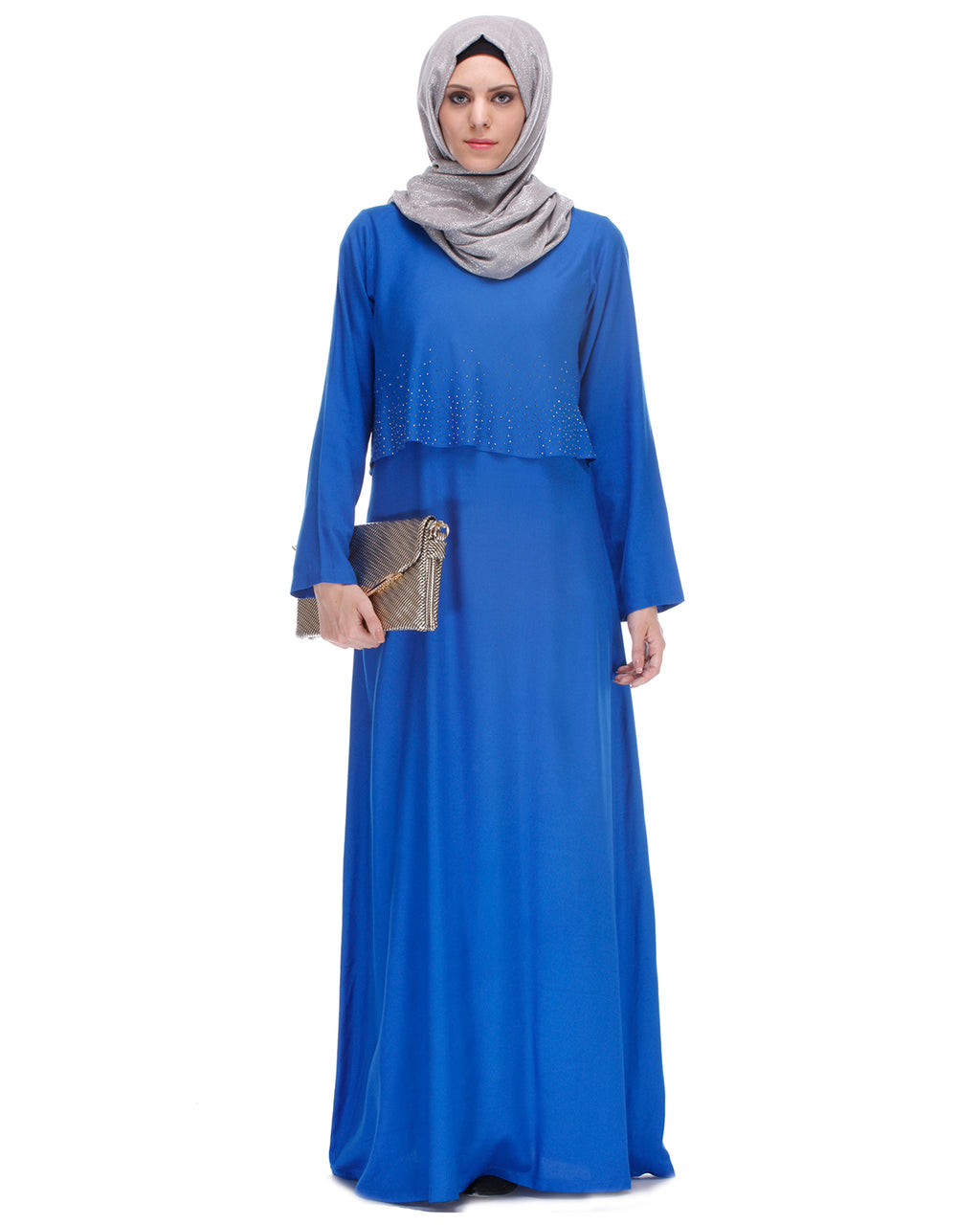 Cobalt Blue Trendy Abaya Blue