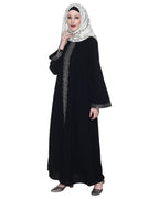 Abaya With Embroidery Black