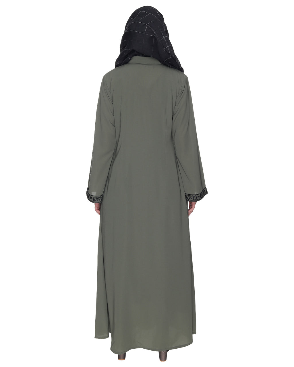 Abaya With Embroidery Dead Mint