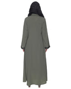 Abaya With Embroidery Dead Mint