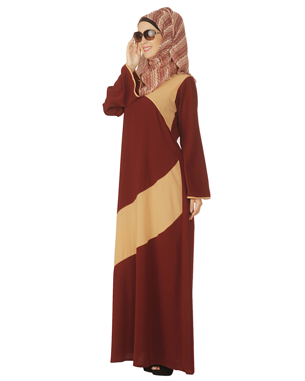 Simple Maroon and Abaya