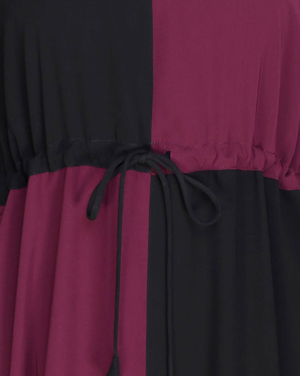 Colour Block Abaya Purple
