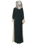 Flared Abaya Green