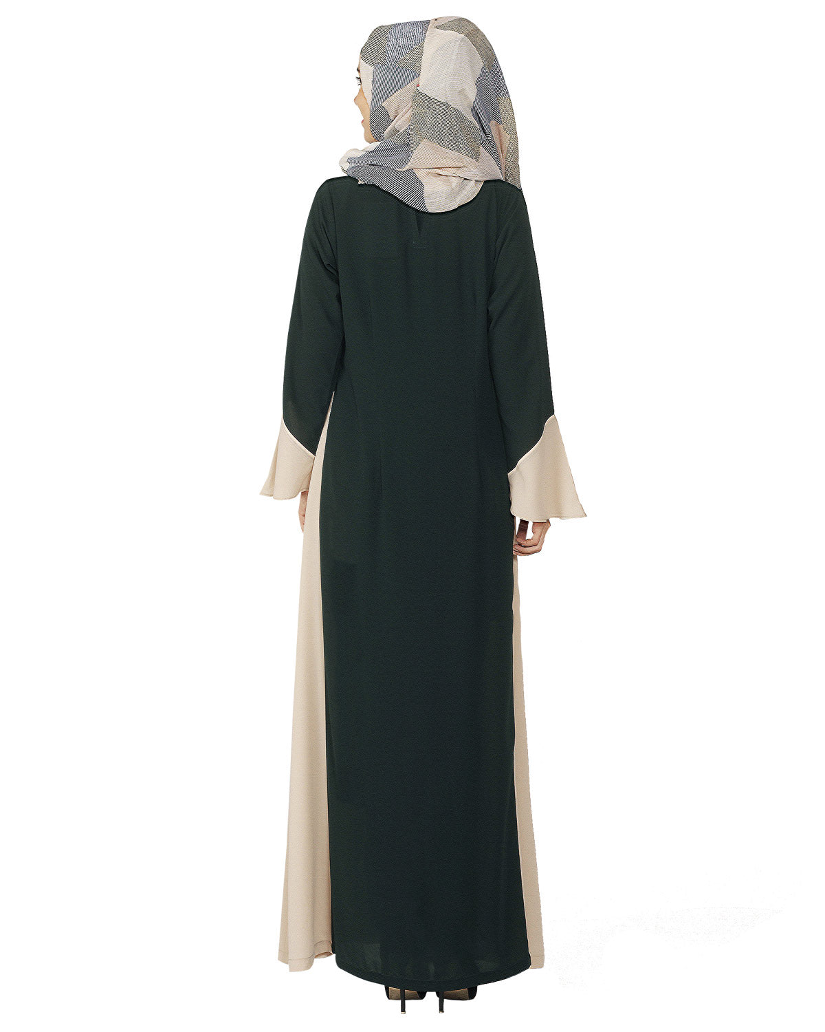 Flared Abaya Green