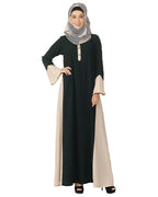 Flared Abaya Green
