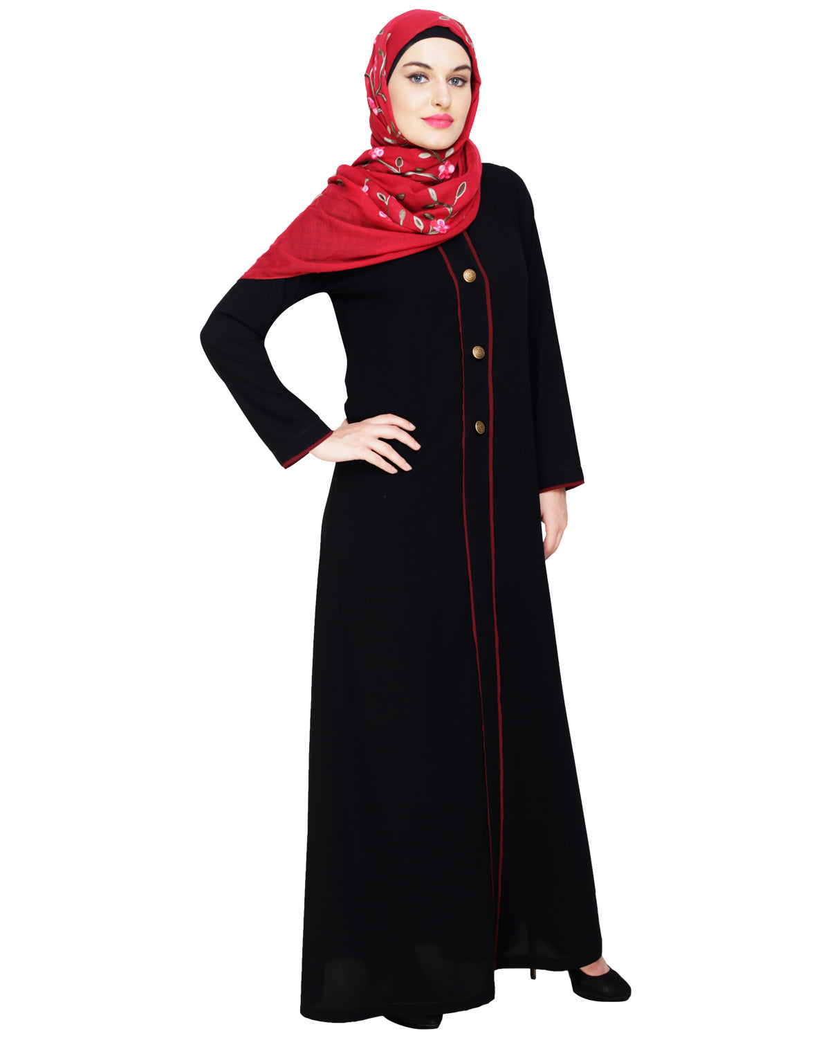 Sober Abaya with Detailing