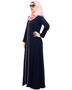Sober Abaya with Detailing Black