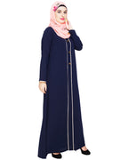 Sober Abaya with Detailing Black