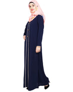 Sober Abaya with Detailing Black