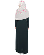 Sober Abaya with Detailing Blue